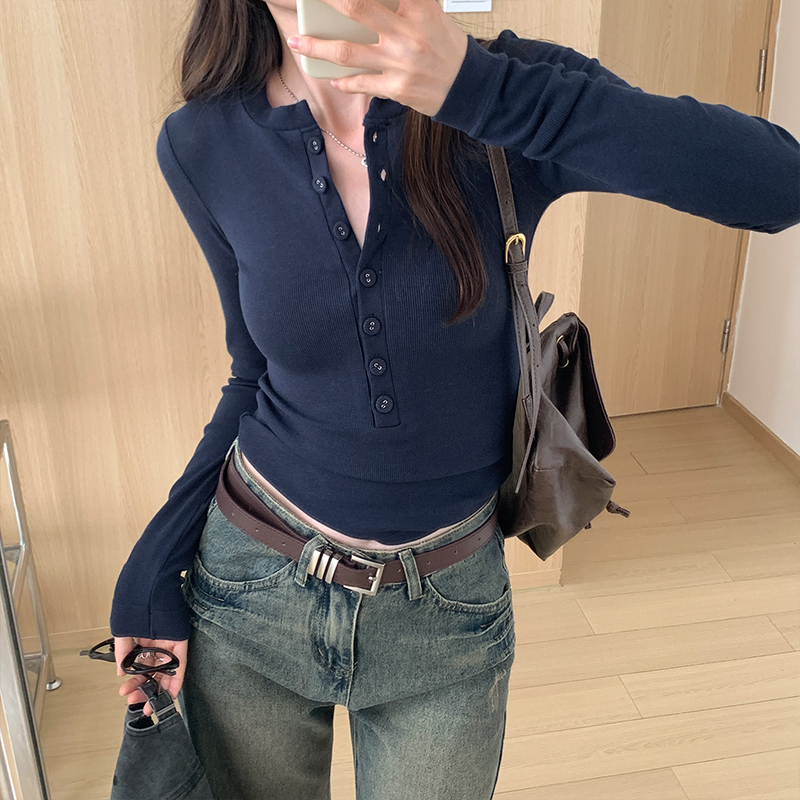 白色修身内搭打底衫女chic上衣