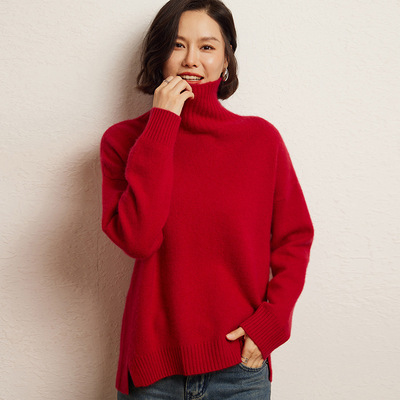 王菲同款毛衣山羊绒女士秋冬加厚