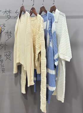 针织衫上衣V镂空上衣宽松开衫