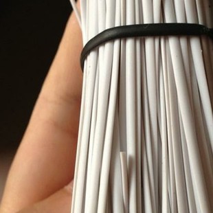 椭圆形包胶扎线铁芯塑料绑扎带 农业场用扎绑带 园林花技1000条