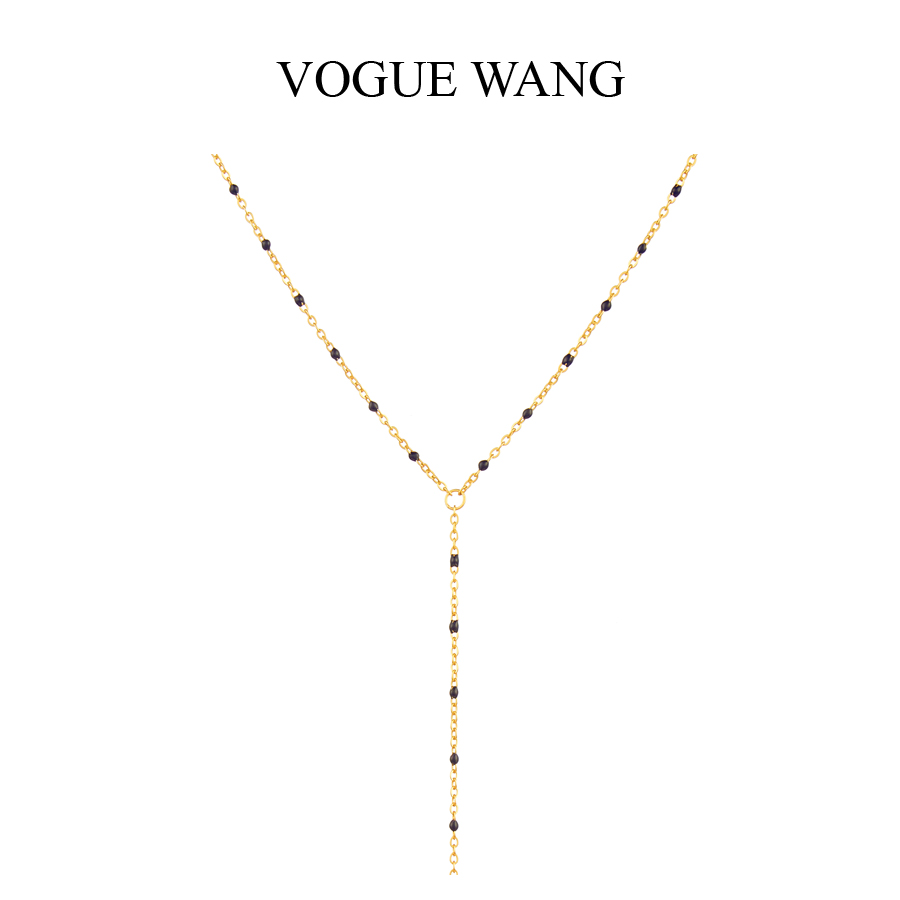 VOGUEWANG纯银珠珠链杨采钰项链