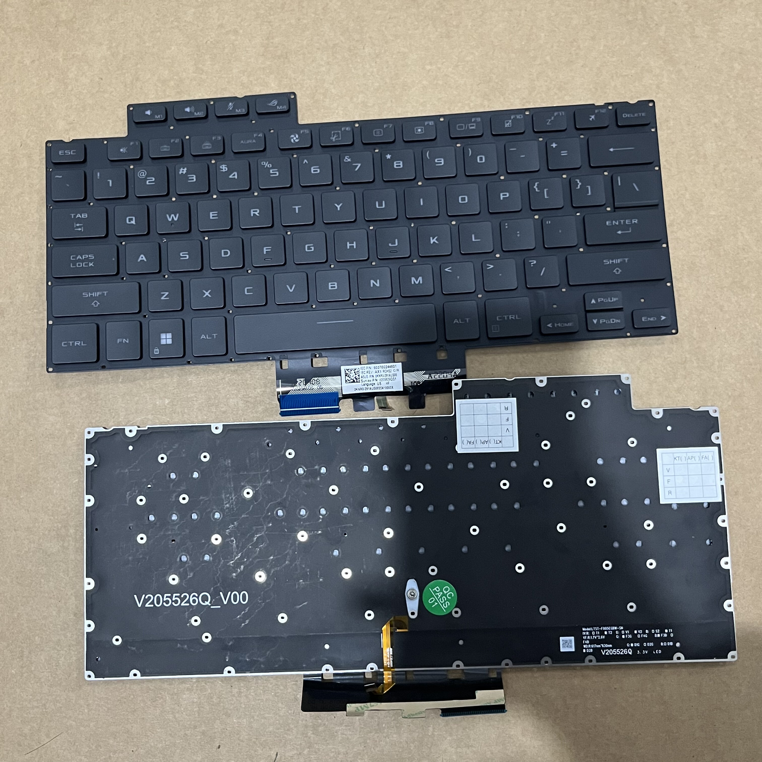 适用华硕 ROG玩家国度 Zephyrus G14 幻14 GA402 GA402R 键盘