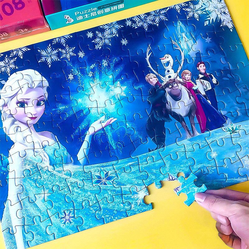 冰雪奇缘爱莎公主拼图3到