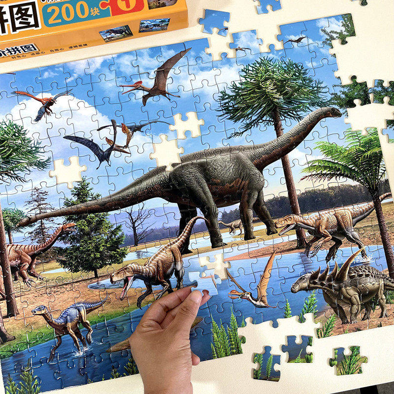 儿童拼图100块—3片2益智