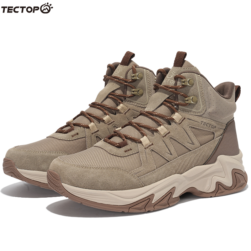 TECTOP探拓秋冬户外中高帮登山鞋男式防风保暖防滑休闲运动徒步鞋