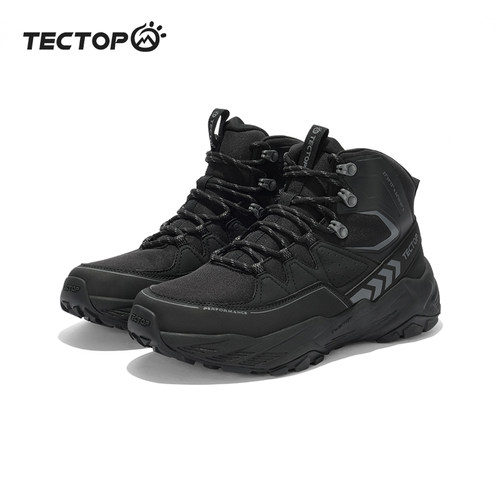 TECTOP探拓户外秋冬款防风保暖高帮登山鞋男士防滑抓地耐磨徒步鞋