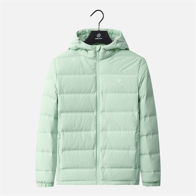 TECTOP探拓户外秋冬季女士新款防风保暖衣连帽轻薄外套休闲羽绒服