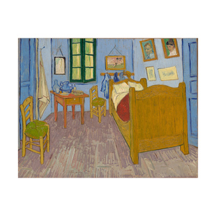 凡高van Gogh梵高油画作品在阿尔的卧室手绘临摹世界名画复制品