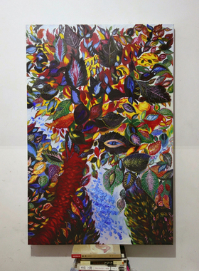 法国女画家Séraphine de Senlis萨贺芬路易斯油画天堂之树复制品