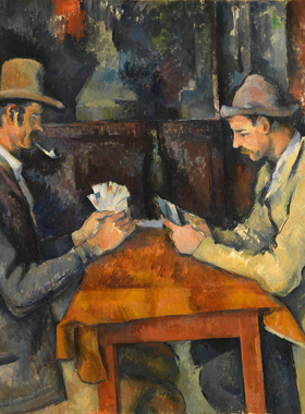 Paul Cézanne塞尚油画玩纸牌的人The Card Players手绘复制临摹
