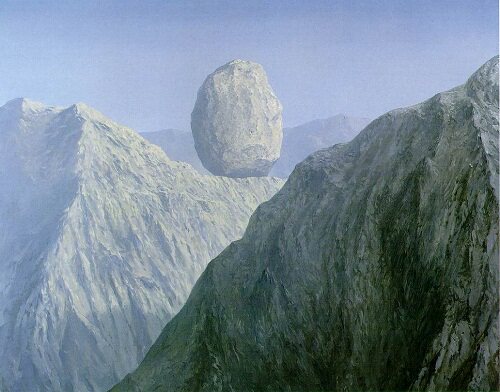 超现实主义名画风景油画玛格丽特Magritte玛格里特油画玻璃关隘