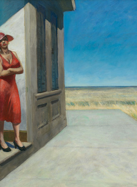 霍普Edward Hopper油画SouthCarolina Morning美国现代装饰画挂画