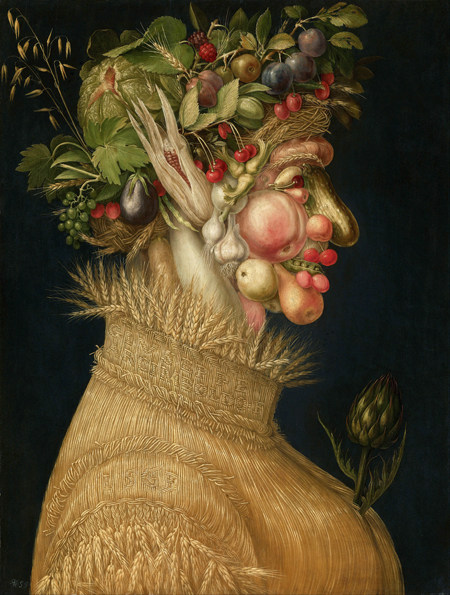 文艺复兴arcimboldo阿尔钦博托静物奇幻油画夏季名画手绘复制品
