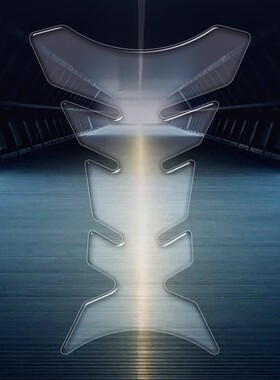 摩托车亮光纯黑色油箱贴GW250鱼骨贴防水软胶锐爽125防刮保护透明