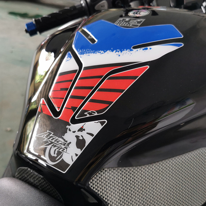 大排量摩托车油箱贴鱼骨贴dl250油箱贴黄龙600油箱软胶贴碳纤胶贴