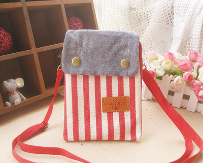 斜挎包小休闲百搭条纹