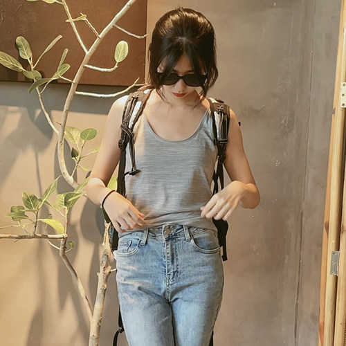 美丽诺羊毛速干透气背心打底T恤