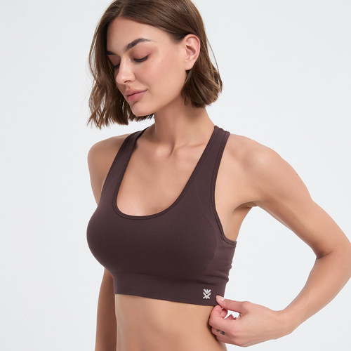 美利奴羊毛无缝运动文胸