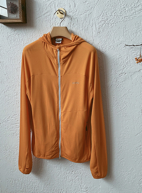 男秋超轻速干透气排汗连帽休闲衣卫衣外套户外登山POWERDRY防晒衣