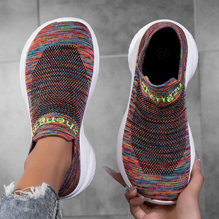 脚肥胖宽头男鞋秋季网面大脚骨拇指外翻宽楦大头一脚蹬女鞋