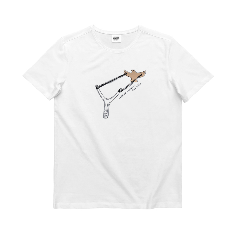 黑白灰原创设计纯棉男款短袖t恤