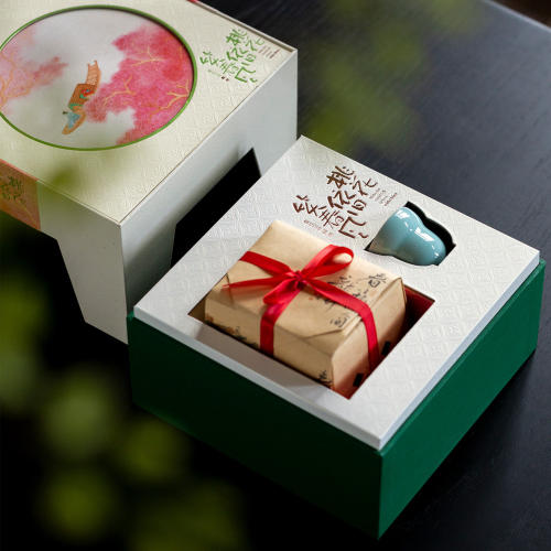 26新款春茶包装盒绿茶白茶原创新中式方包品茗杯通版茶叶盒