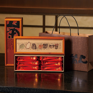 竹盒摆泡茶叶包装盒空礼盒大红袍岩茶二两三两半斤装空盒礼品盒