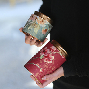 通用高档茶叶罐密封罐红茶绿茶龙井高级感创意小号便携储茶罐罐子