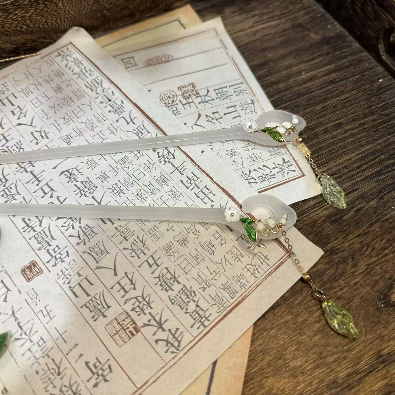 前尘梦醋酸发簪汉服配饰发簪旗袍古风国风汉元素仙女手工头饰礼品