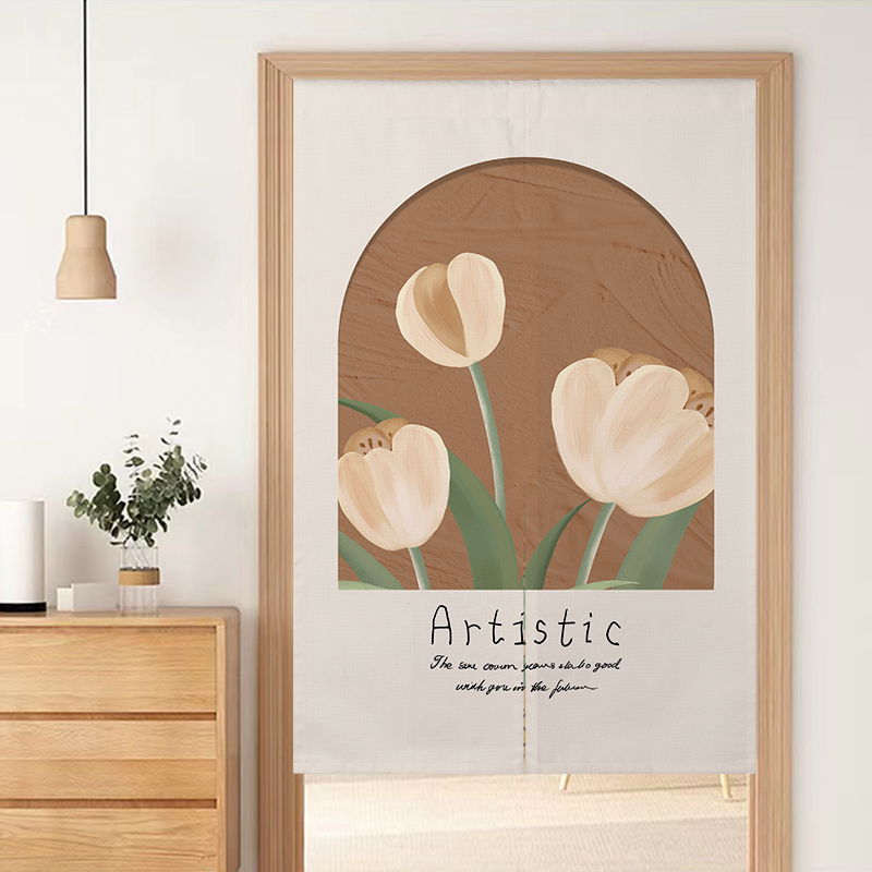 棉的生活布艺门帘隔断帘定制