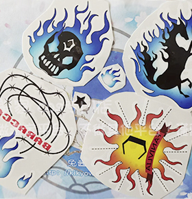 兔酱家】家庭教师reborn 跳马迪诺  cosplay纹身贴 /道具也有售