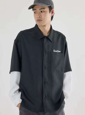 日单潮牌RODEO CROWNS WIDE BOWL rcwb男士宽松假两件衬衣薄外套