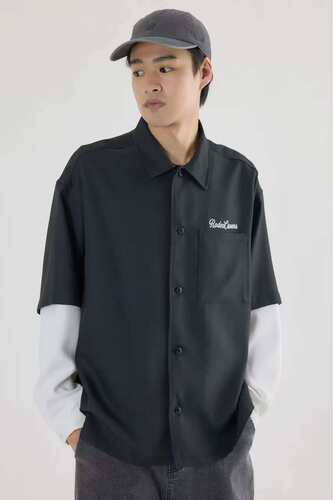 日单潮牌RODEO CROWNS WIDE BOWL rcwb男士宽松假两件衬衣薄外套