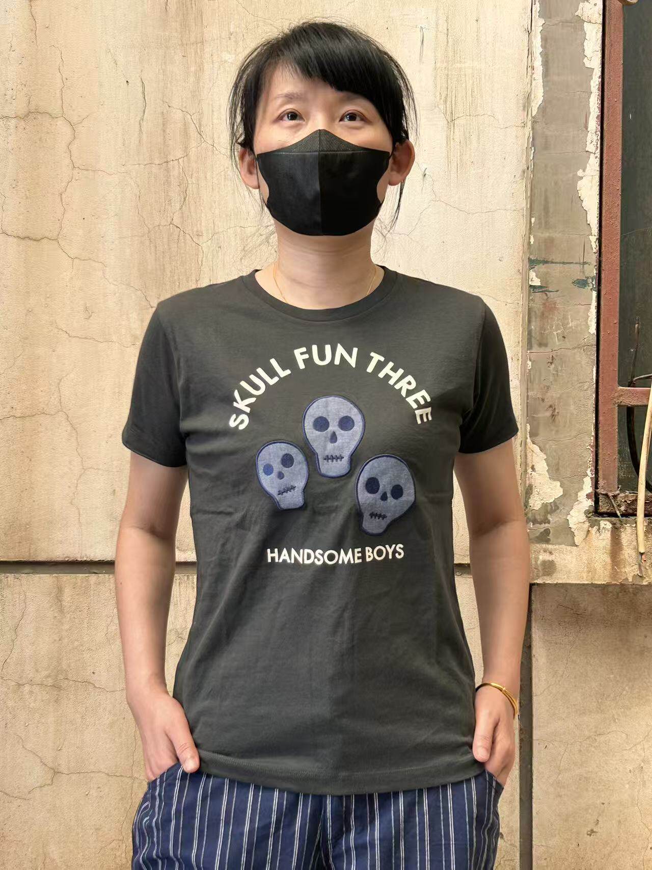 日单潮牌graniph女士全棉短袖T恤刺绣胶印男女同款