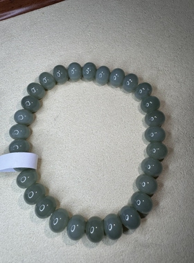 原创设计天然和田玉算盘珠手串编号2192多样性发货