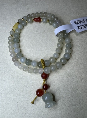 原创设计天然和田玉多宝双圈手串编号483多样性发货