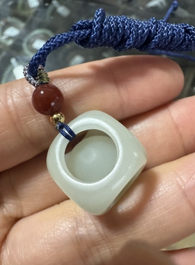 福利款原创设计天然和田玉白玉路路通转运珠挂件多样性发货