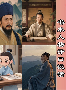 AI复活历史人物书本课件PPT人物开口说话数字人视频动画动态制作