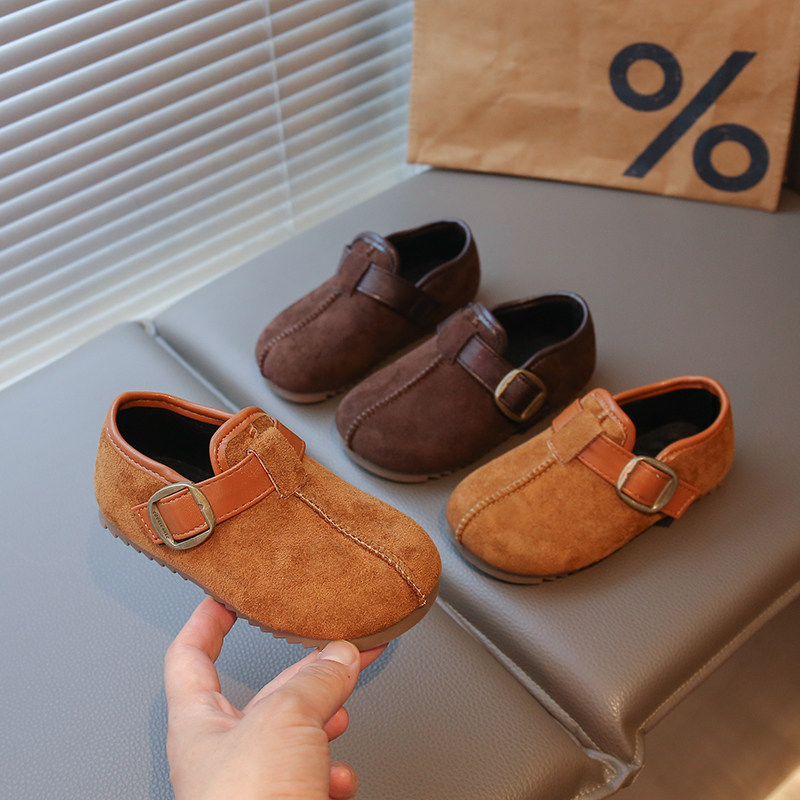 2026春秋新款儿童小皮鞋防滑豆豆鞋宝宝休闲鞋金属扣时尚女童单鞋,童鞋/婴儿鞋/亲子鞋,皮鞋,淘宝优惠券,粉丝福利购,淘宝优惠卷