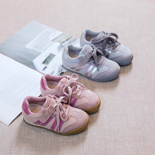 2026春季 女童百搭软底休闲鞋 新款 韩版 男童网布透气板鞋 儿童德训鞋