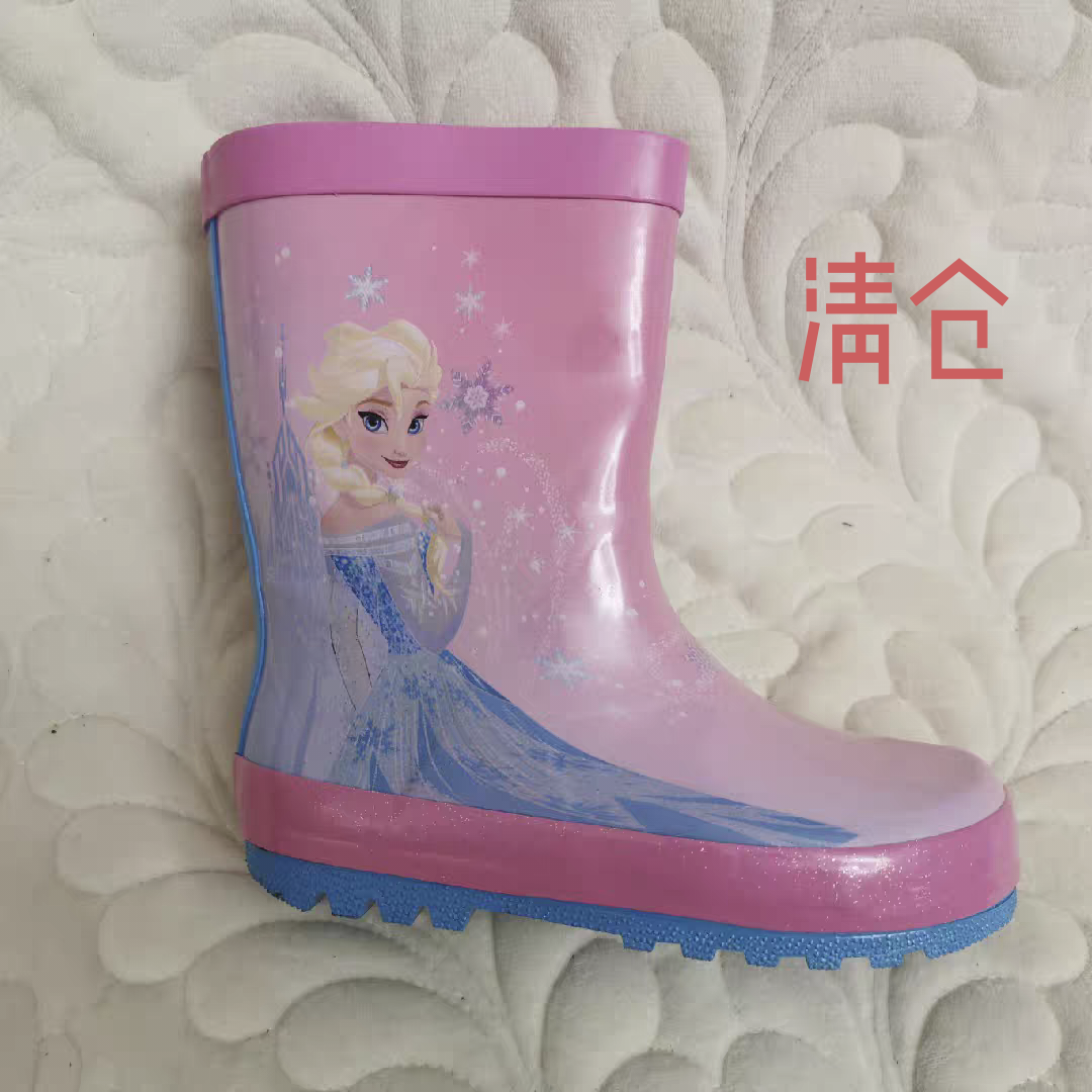 休闲风男女通用粉色包邮儿童雨鞋