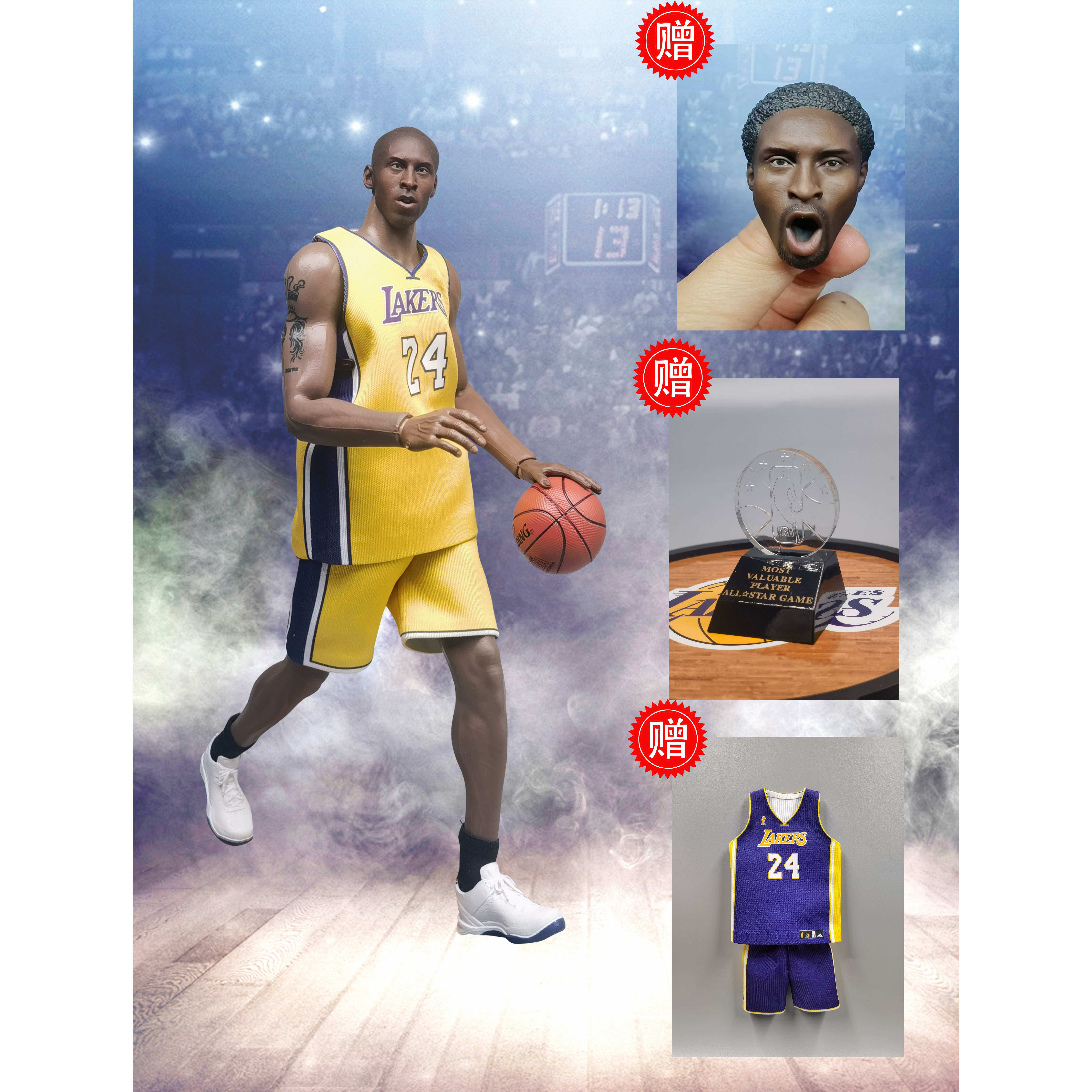 科比手办黑曼巴NBA篮球限量湖人模型摆件男生礼物纪念品可动兵人