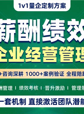 薪酬设计与绩效考核全案方案设计薪酬激励职级晋升体系人力资源