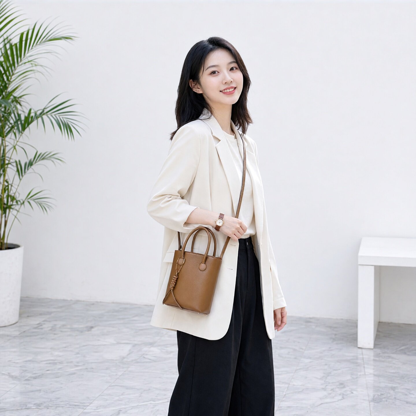 女包高及感轻奢单肩包斜挎包韩版小众手提包小拎包手机包通勤复古
