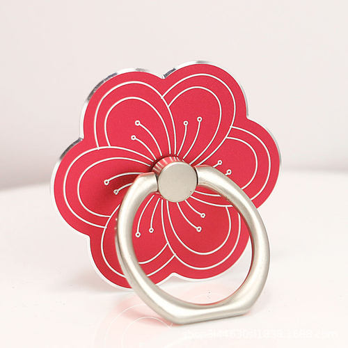 源头厂货全金属手机指环扣支架手机座新梅花卡通手机支架配件