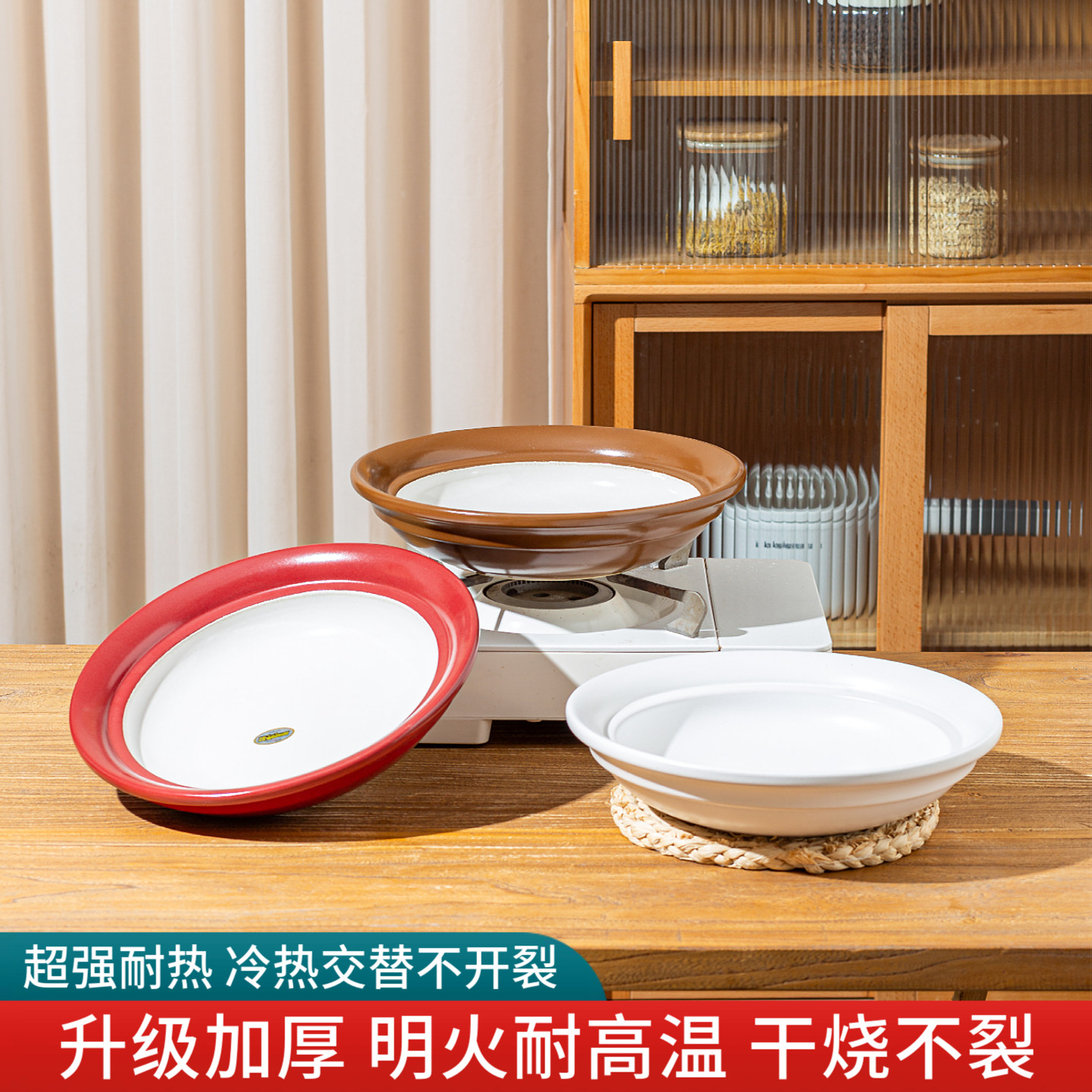 郸韵干烧不开裂商用陶土砂锅甲鱼汤锅鱼头煲专用沧洋锅火锅汤菜煲