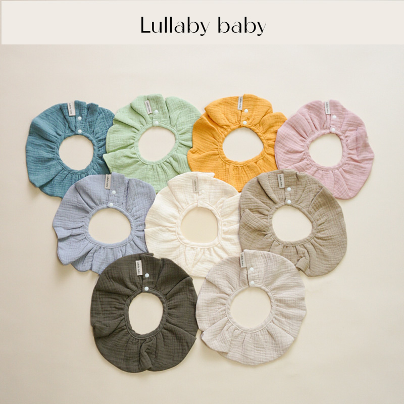 lullabybaby婴儿六层纯棉花瓣口水巾360度可旋转口水巾新生儿围嘴 婴童用品 口水巾 原图主图