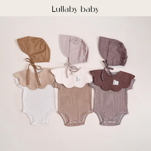 lullabybaby婴儿包屁衣短袖爬服