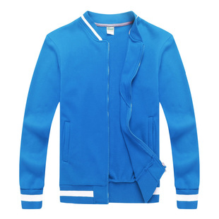 2019秋冬新款男式加绒棒球服 英伦风学生服情侣卫衣定制印刷logo
