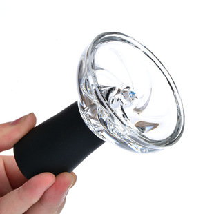 阿拉伯水烟配件 硅胶玻璃烟锅 硅胶烟碗 水烟中孔旋风烟锅